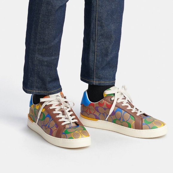 Coach Rainbow Clip Low Top Sneaker NWT - Picture 3 of 4